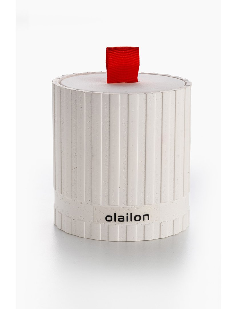 Vela Sutun Branco e Vermelho