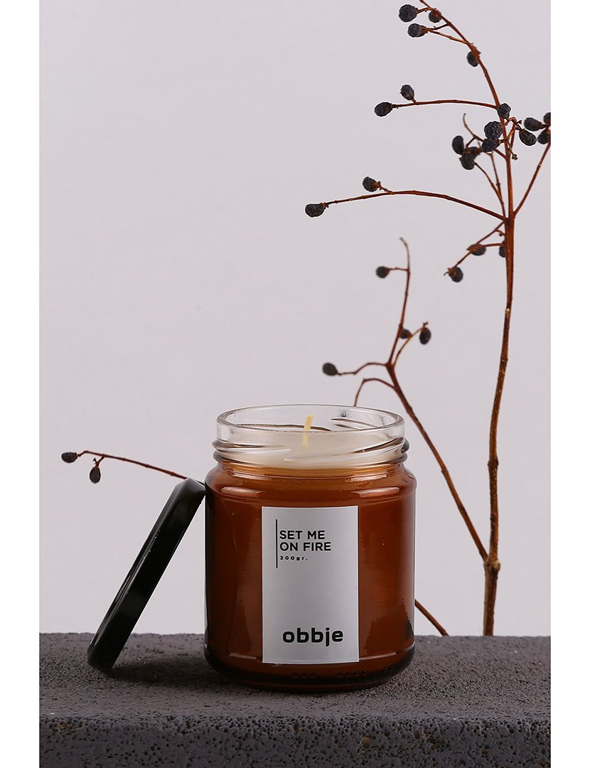 Vela Set me on Fire Âmbar