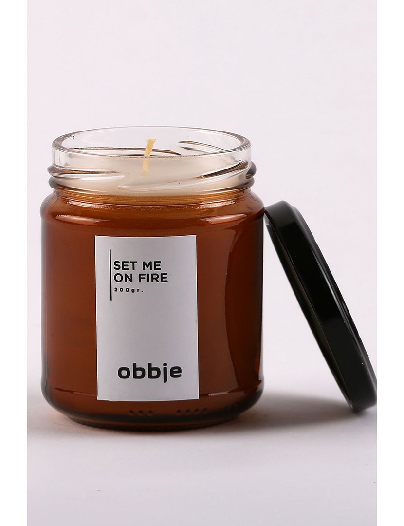Vela Set me on Fire Âmbar