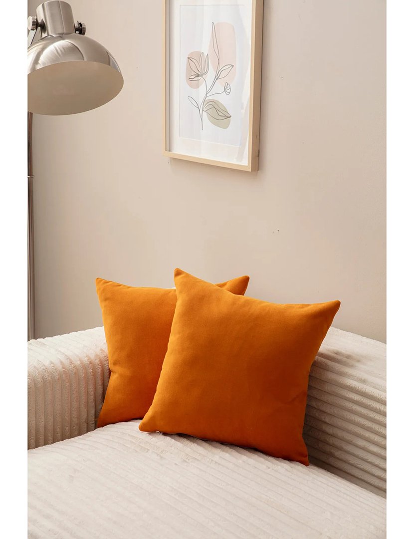 Conjunto 2 Capas de Almofadas Laranja