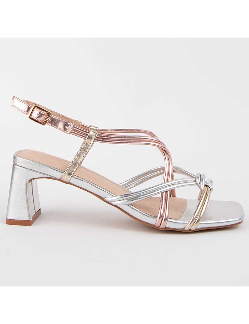 Sandálias com Salto Senhora Multicor