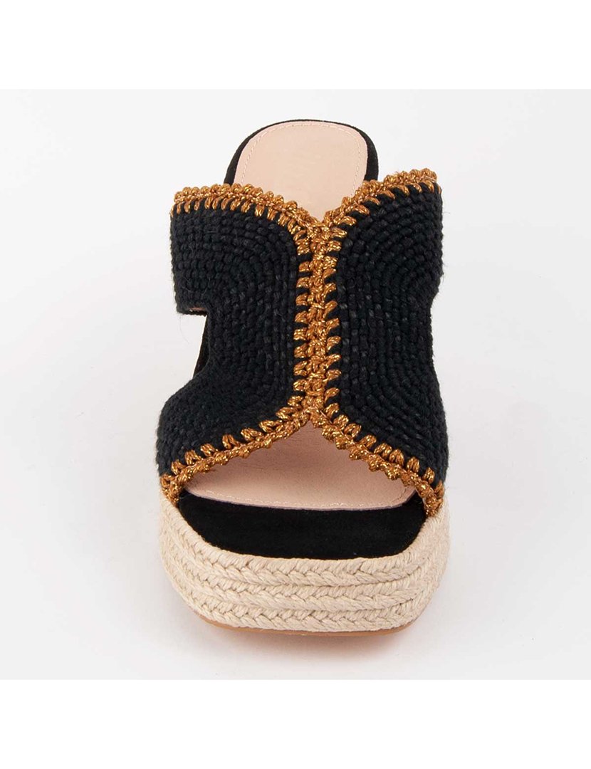 Sandálias com Salto Senhora Preto