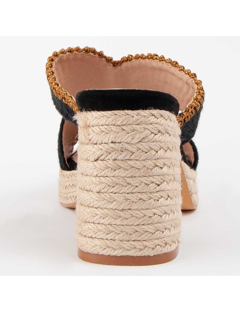 Sandálias com Salto Senhora Preto