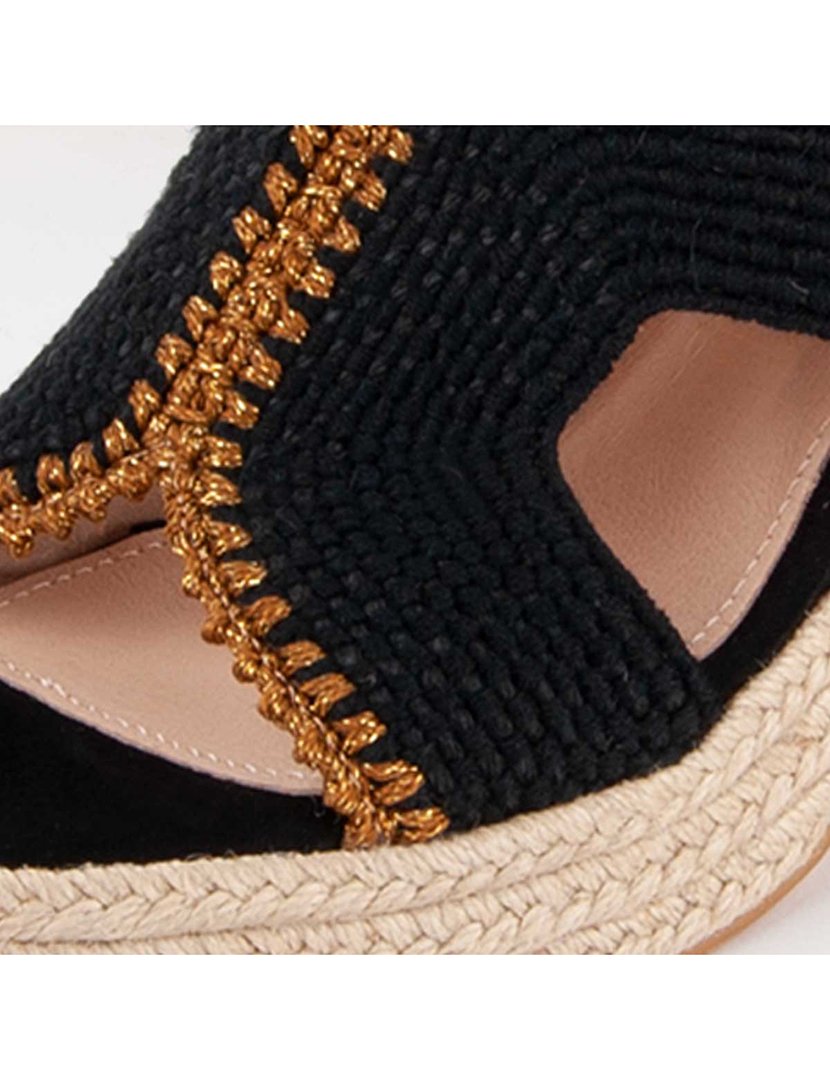 Sandálias com Salto Senhora Preto