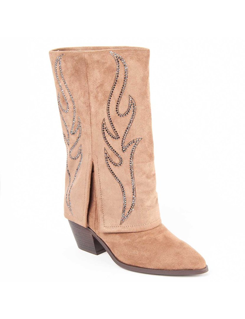 Botas com Salto Senhora Castanho