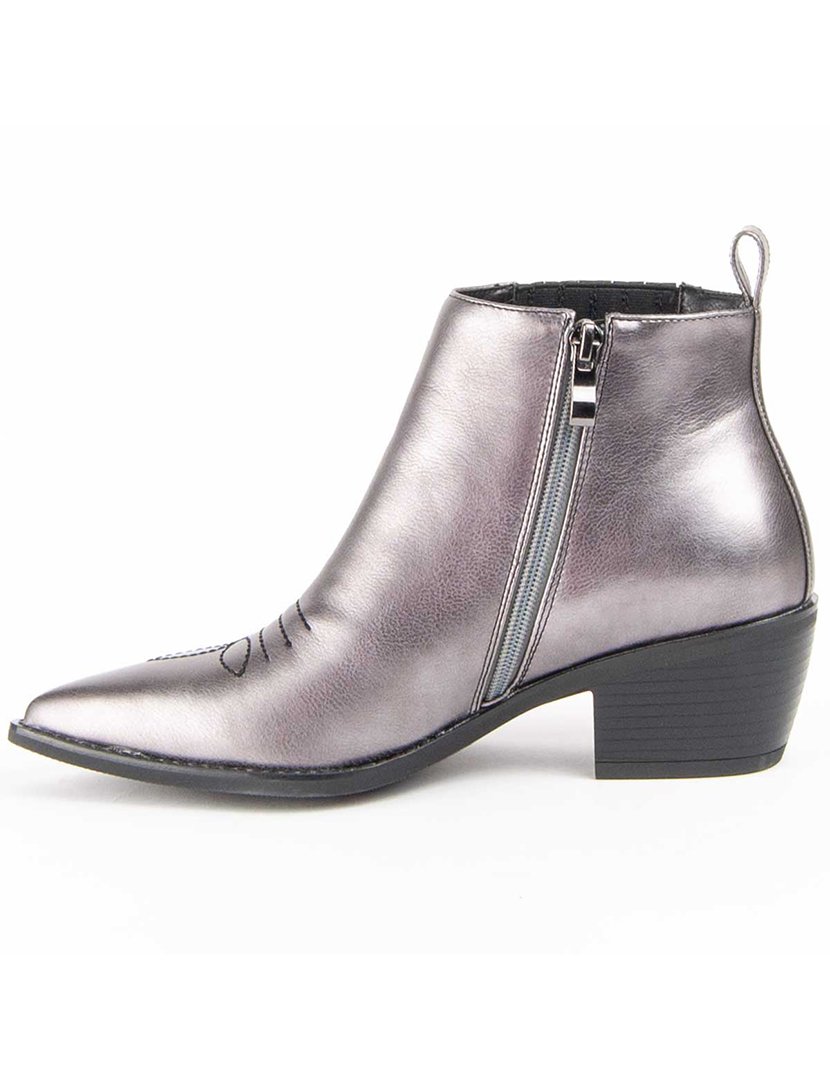 Botas com Salto Senhora Cinzento