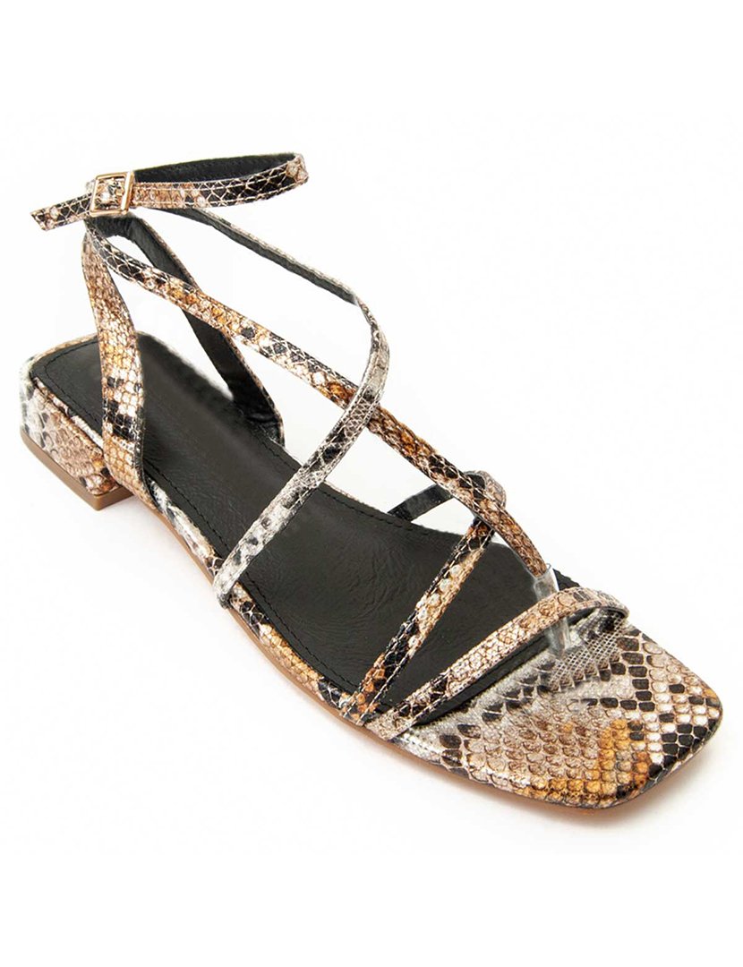 Sandálias com Salto Senhora Dourado