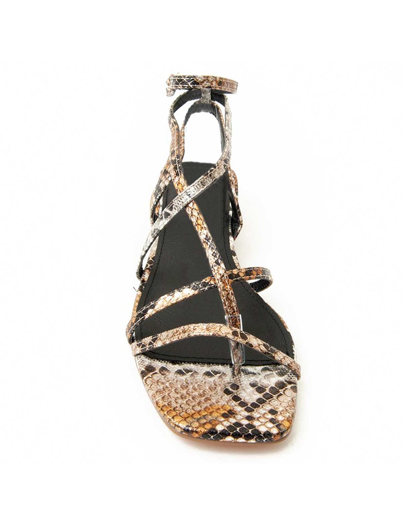 Sandálias com Salto Senhora Dourado