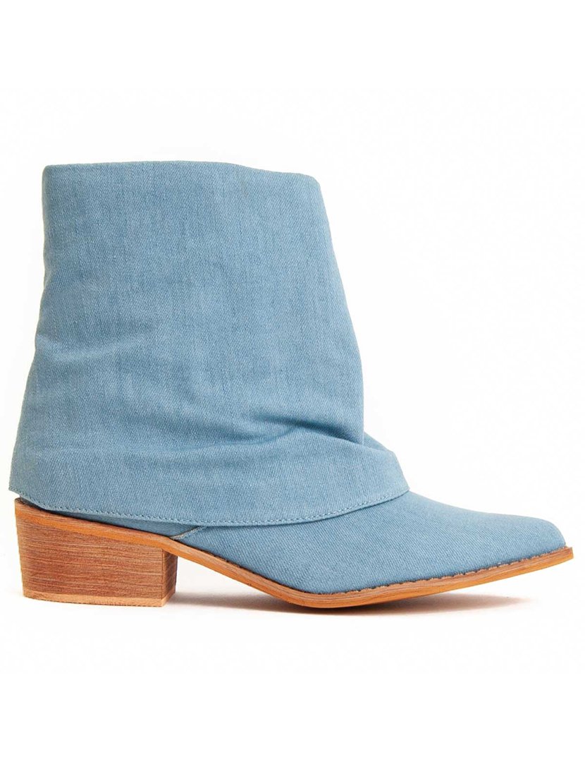 Botas com Salto Senhora Azul