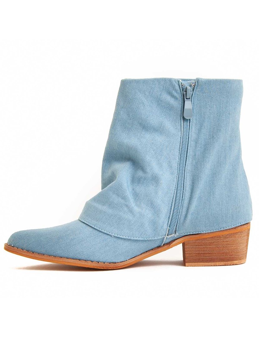 Botas com Salto Senhora Azul