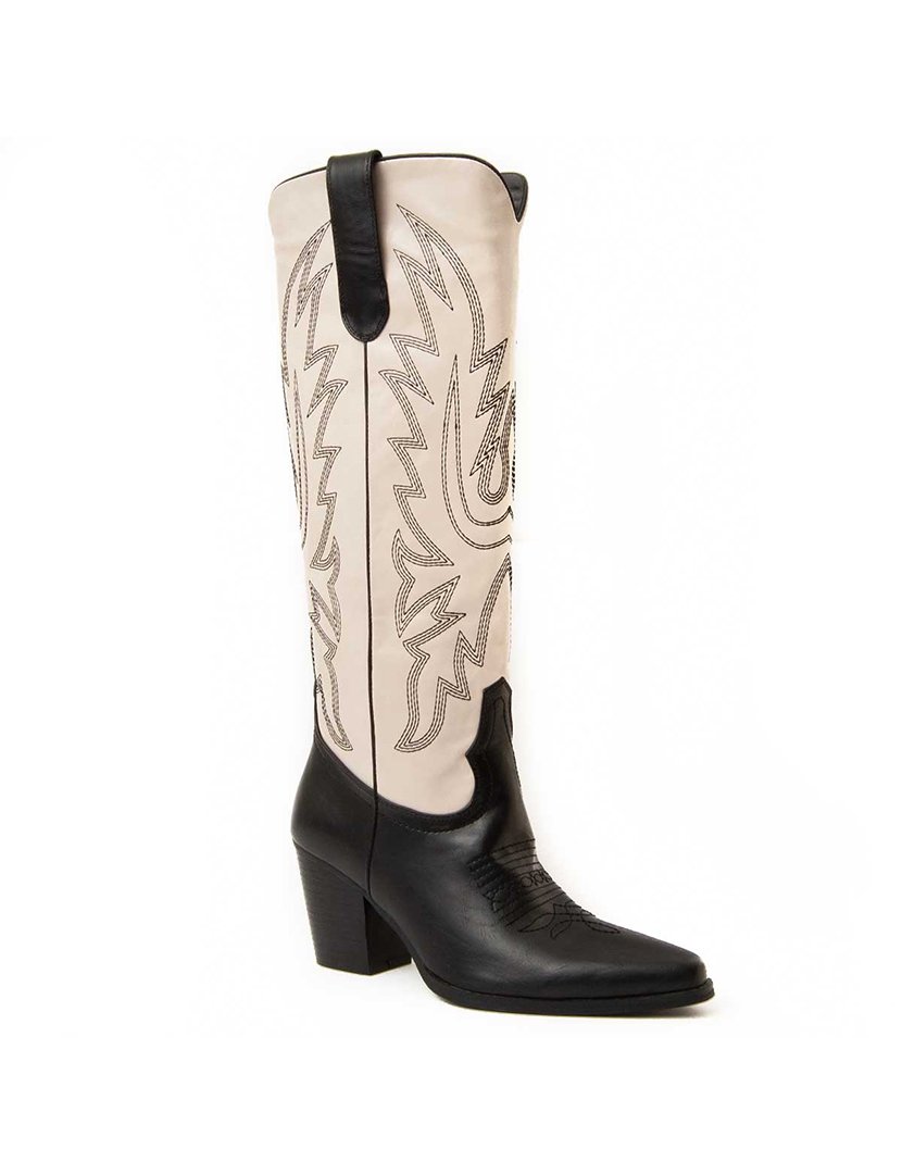 Botas com Salto Senhora Branco