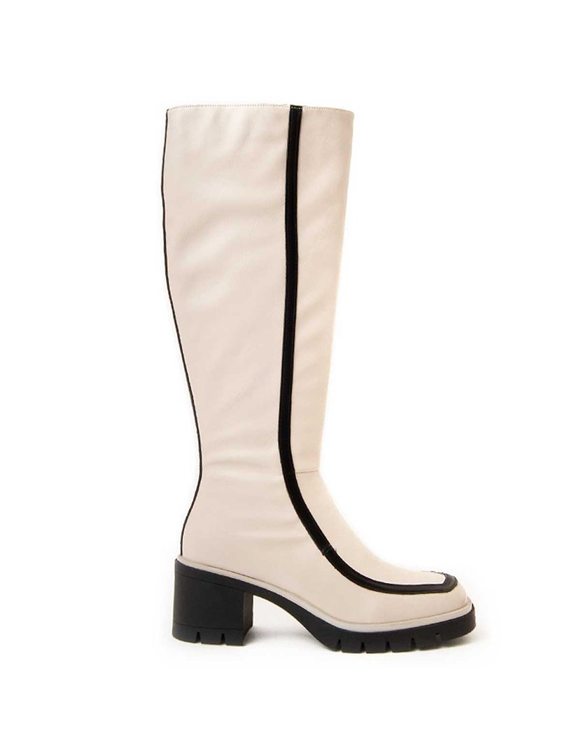 Botas com Salto Senhora Branco