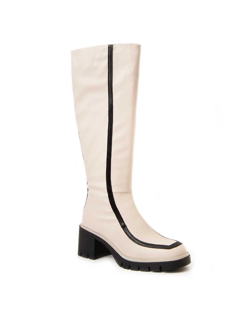Botas com Salto Senhora Branco