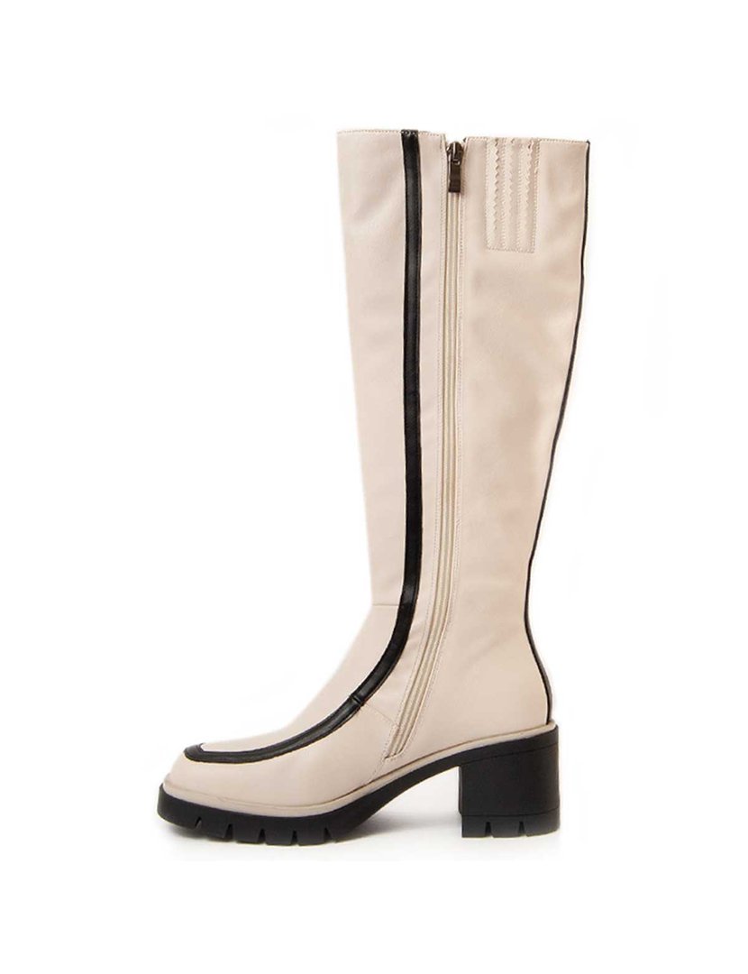 Botas com Salto Senhora Branco