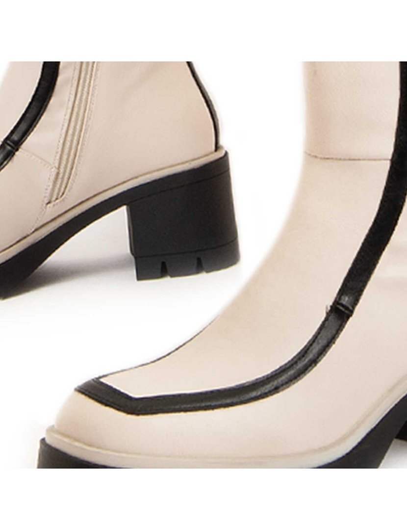 Botas com Salto Senhora Branco