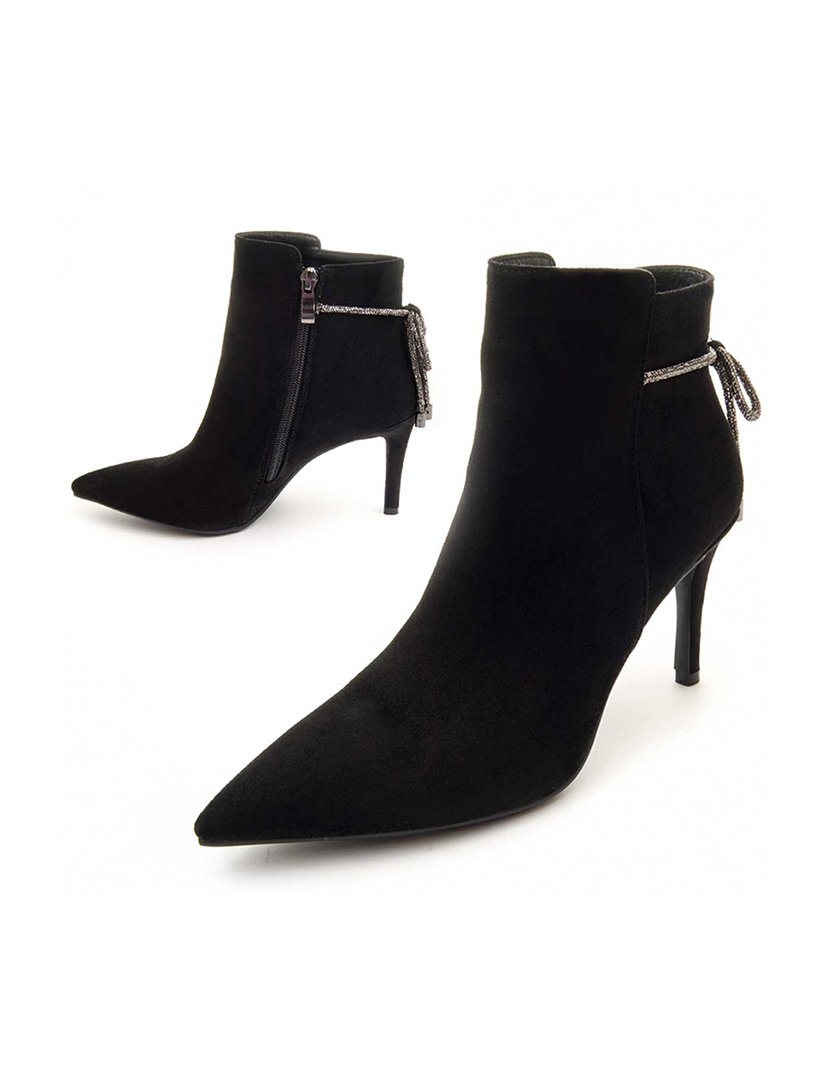 Botas com Salto Senhora Preto