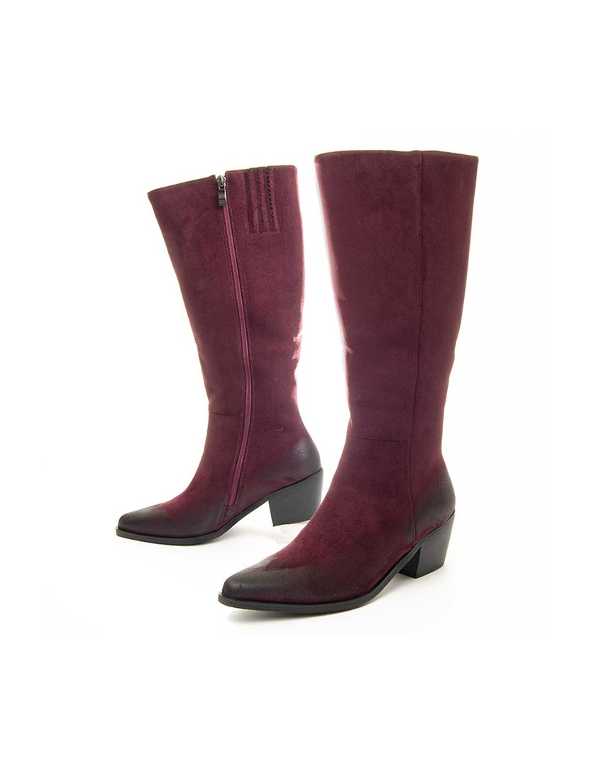 Botas com Salto Senhora Vermelho