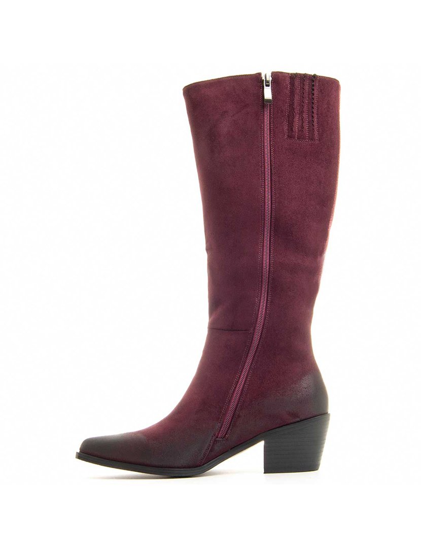 Botas com Salto Senhora Vermelho