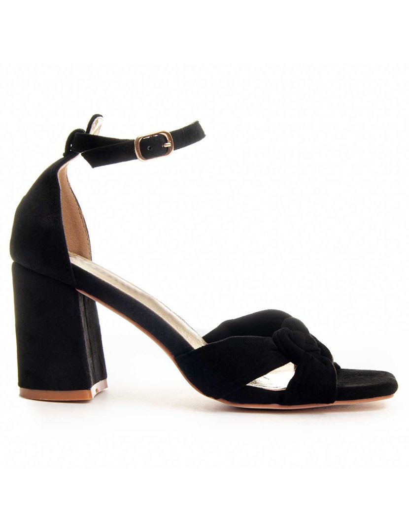 Sandálias com Salto Senhora Preto