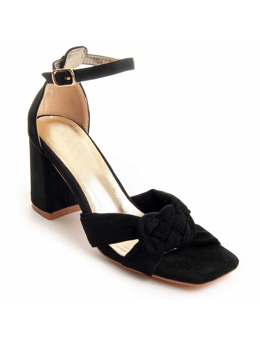 Sandálias com Salto Senhora Preto