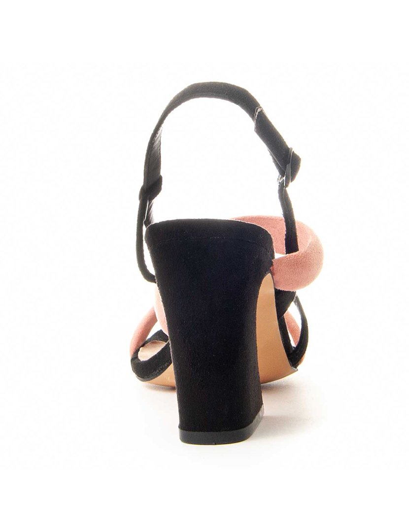 Sandálias com Salto Senhora Preto