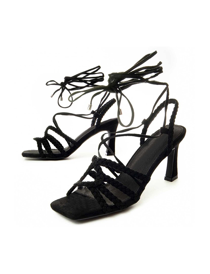 Sandálias com Salto Senhora Preto