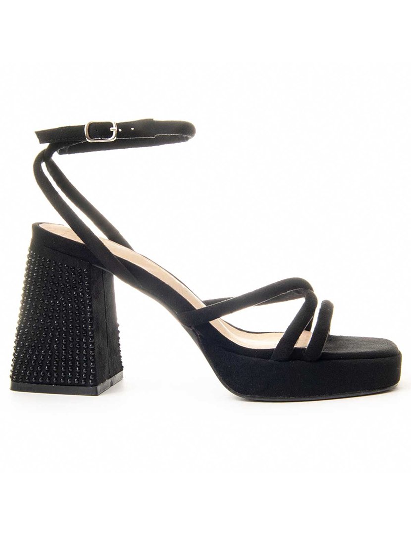 Sandálias com Salto Senhora Preto