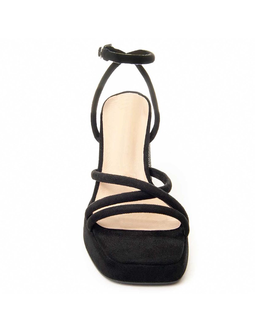 Sandálias com Salto Senhora Preto