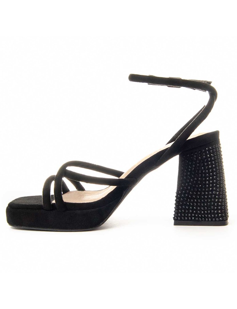 Sandálias com Salto Senhora Preto