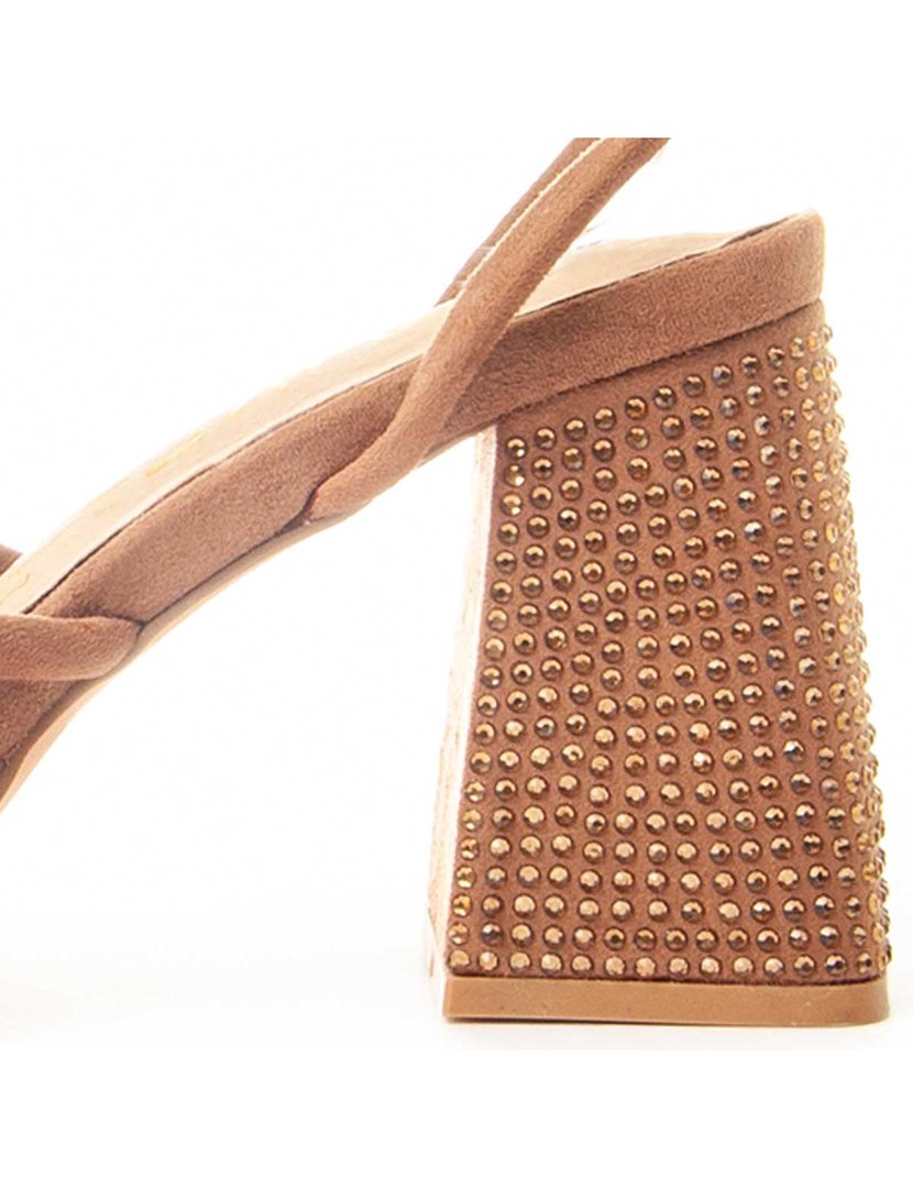 Sandálias com Salto Senhora Castanho