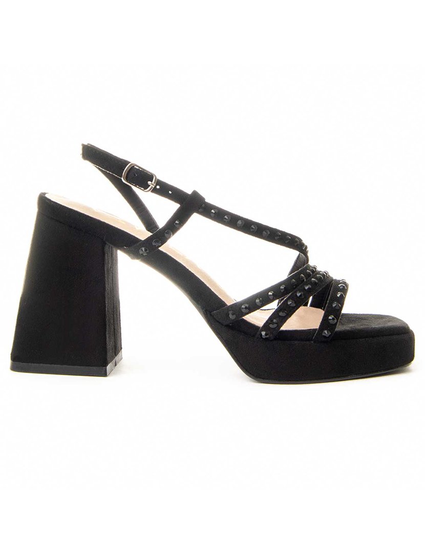 Sandálias com Salto Senhora Preto