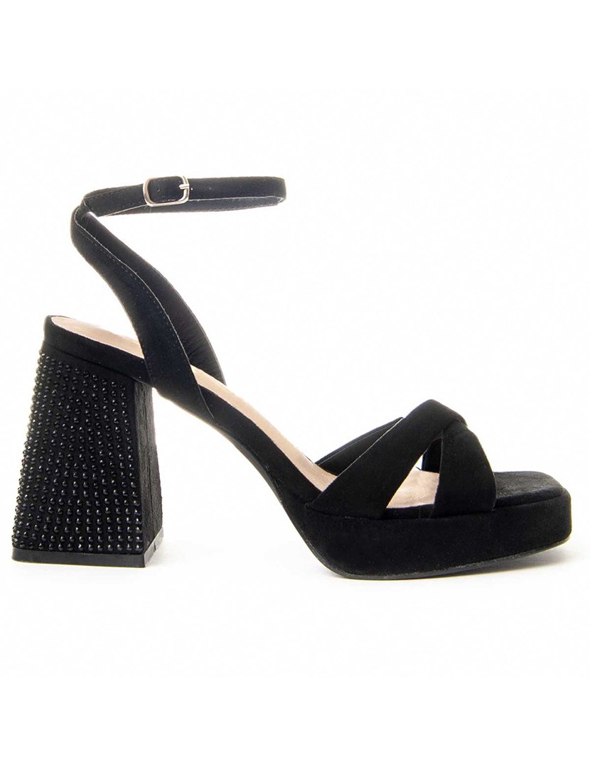 Sandálias com Salto Senhora Preto