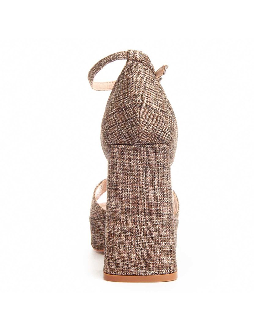 Sandálias com Salto Senhora Castanho