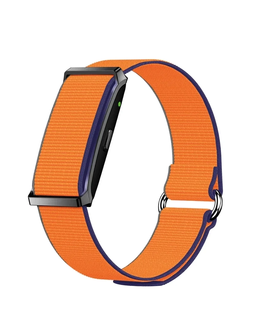 Pulseira Inteligente Motion Nylon Laranja