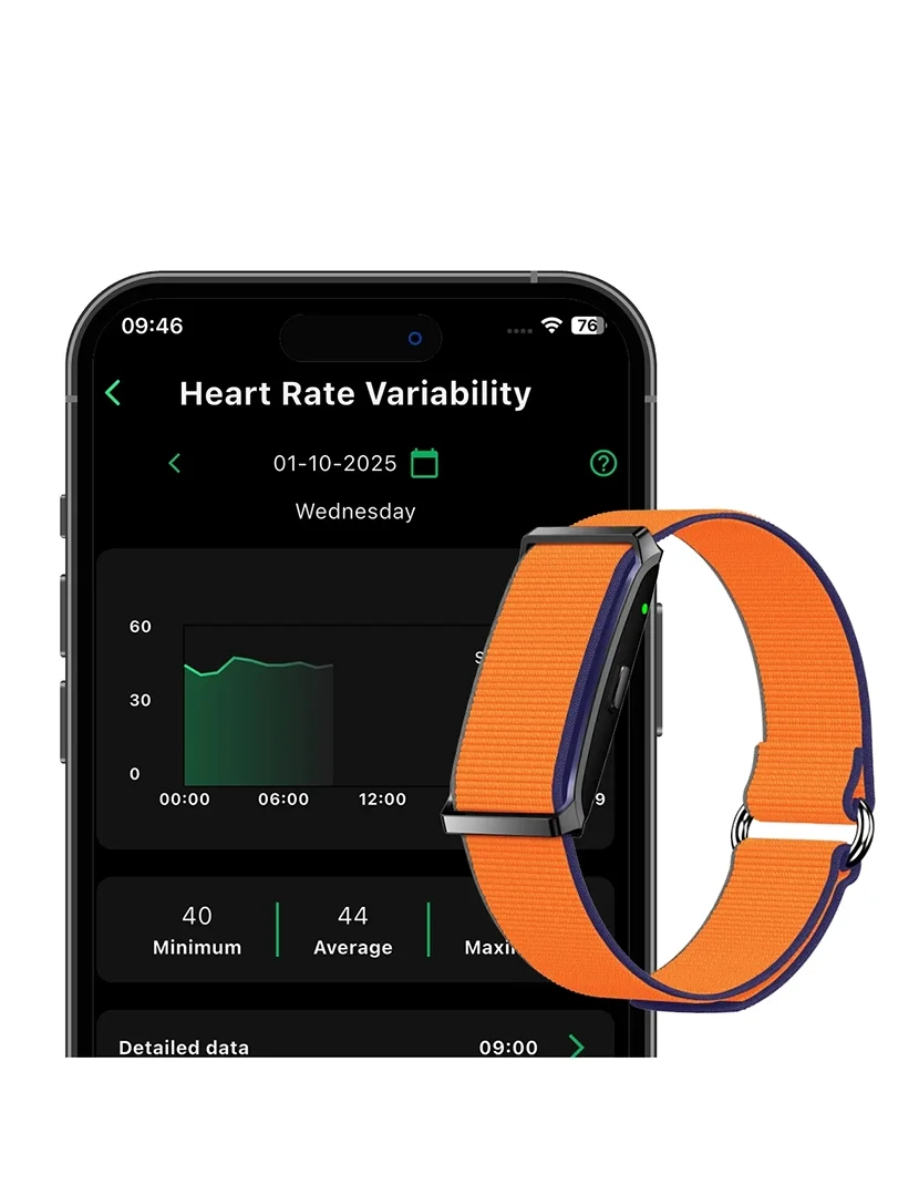 Pulseira Inteligente Motion Nylon Laranja