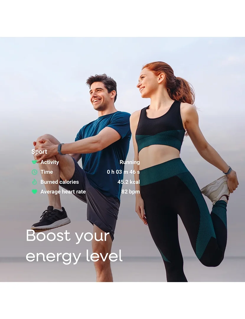 Pulseira Inteligente Motion Nylon Laranja