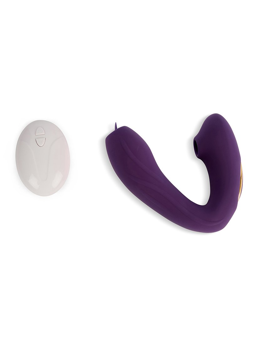 Estimulador Clitoridiano e Vibrador Ponto G - Controle Remoto  - 20 programas - Roxo