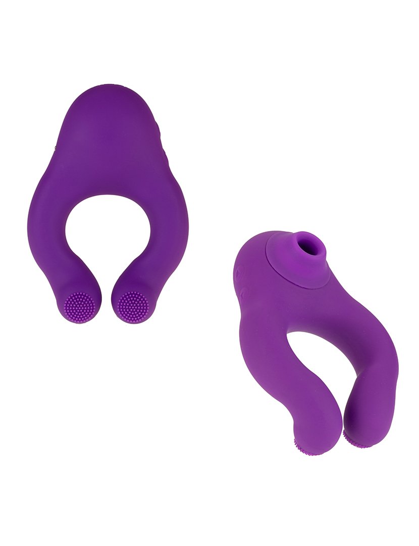 Pack Clitóris: 3 estimuladores de clitóris - Violeta, Preto e Verde Azul