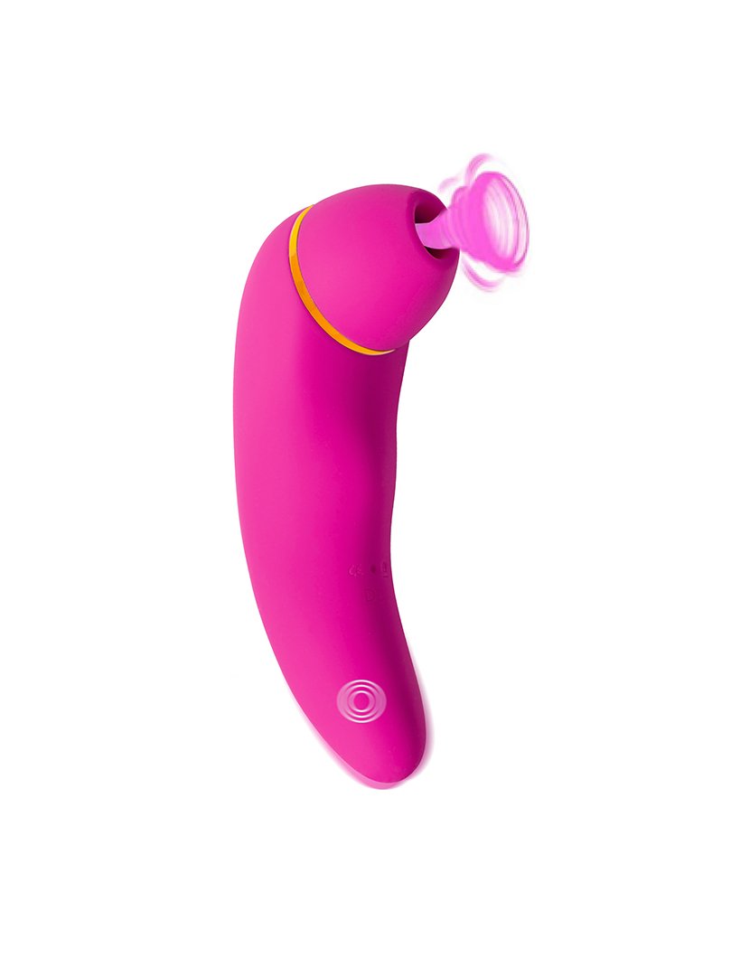 Caixa de brinquedos sexuais: estimulador de clitóris, vibrador rabbit e vibrador wand - Rosa