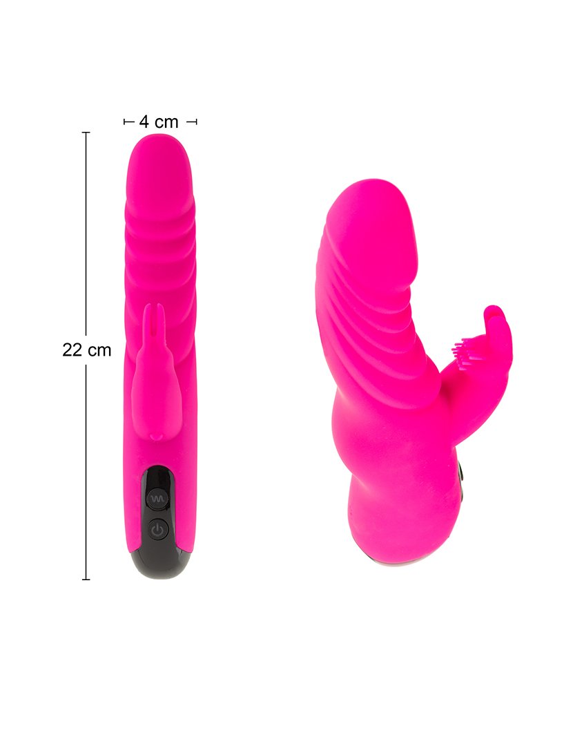 Pack Vaginal: vibrador rabbit, vibrador ponto g, vibrador wand, dildo - Rosa