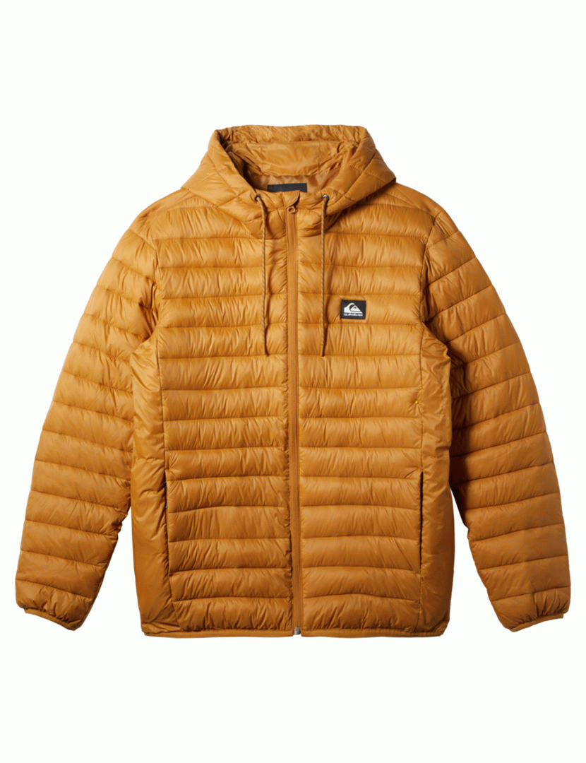 Casaco Scaly Hood Castanho