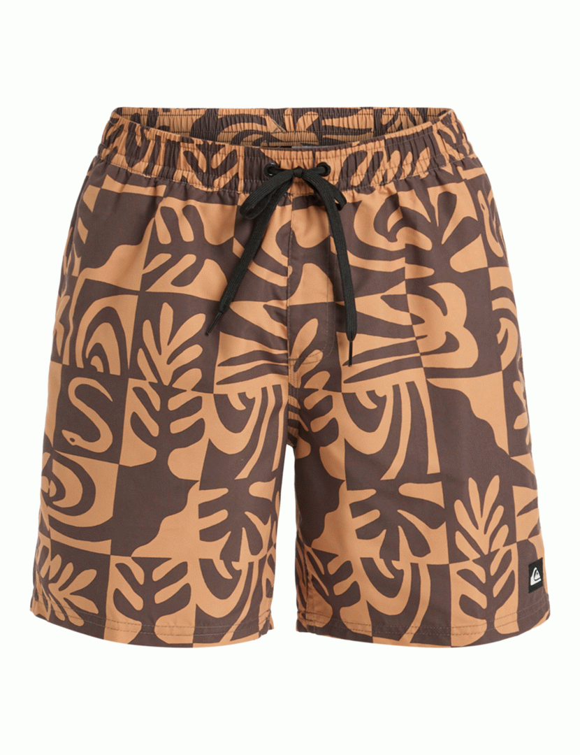 Calções de Banho Everyday Straight Volley 17 Castanho