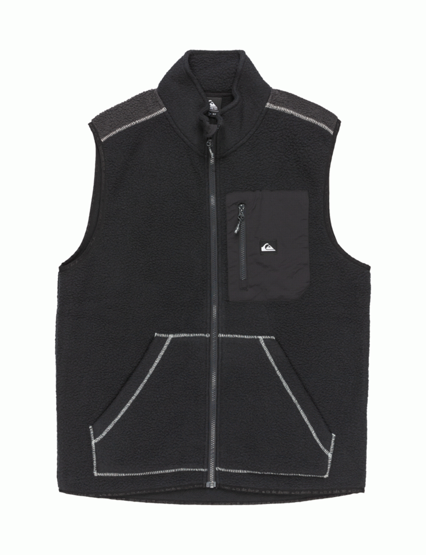 Casaco Polar Clean Coast Gilet Preto
