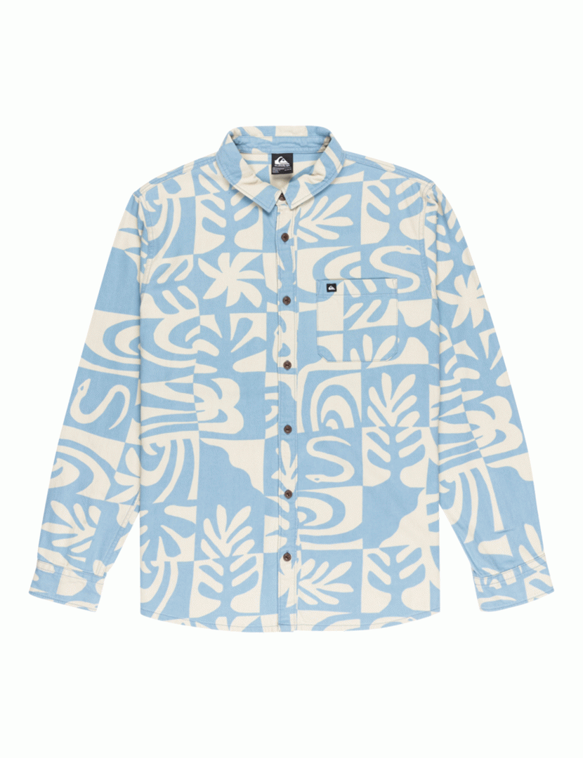 Camisa manga comprida Motherfly Printed Azul