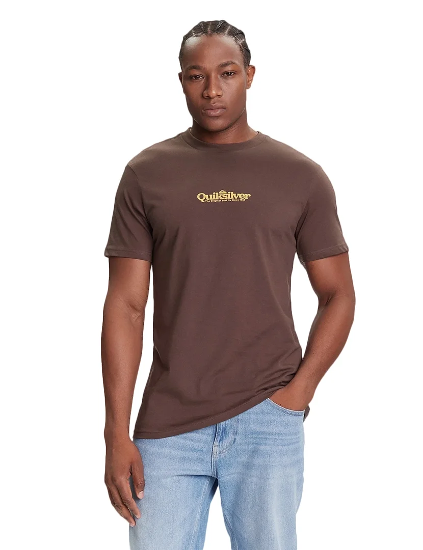 T-Shirt Fineline Castanho