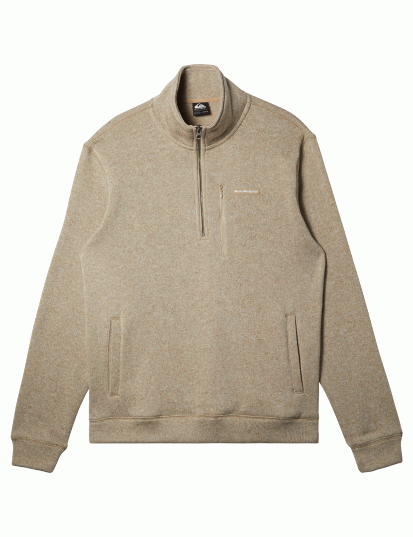 Sweatshirt Keller 1/4 Zip Bege