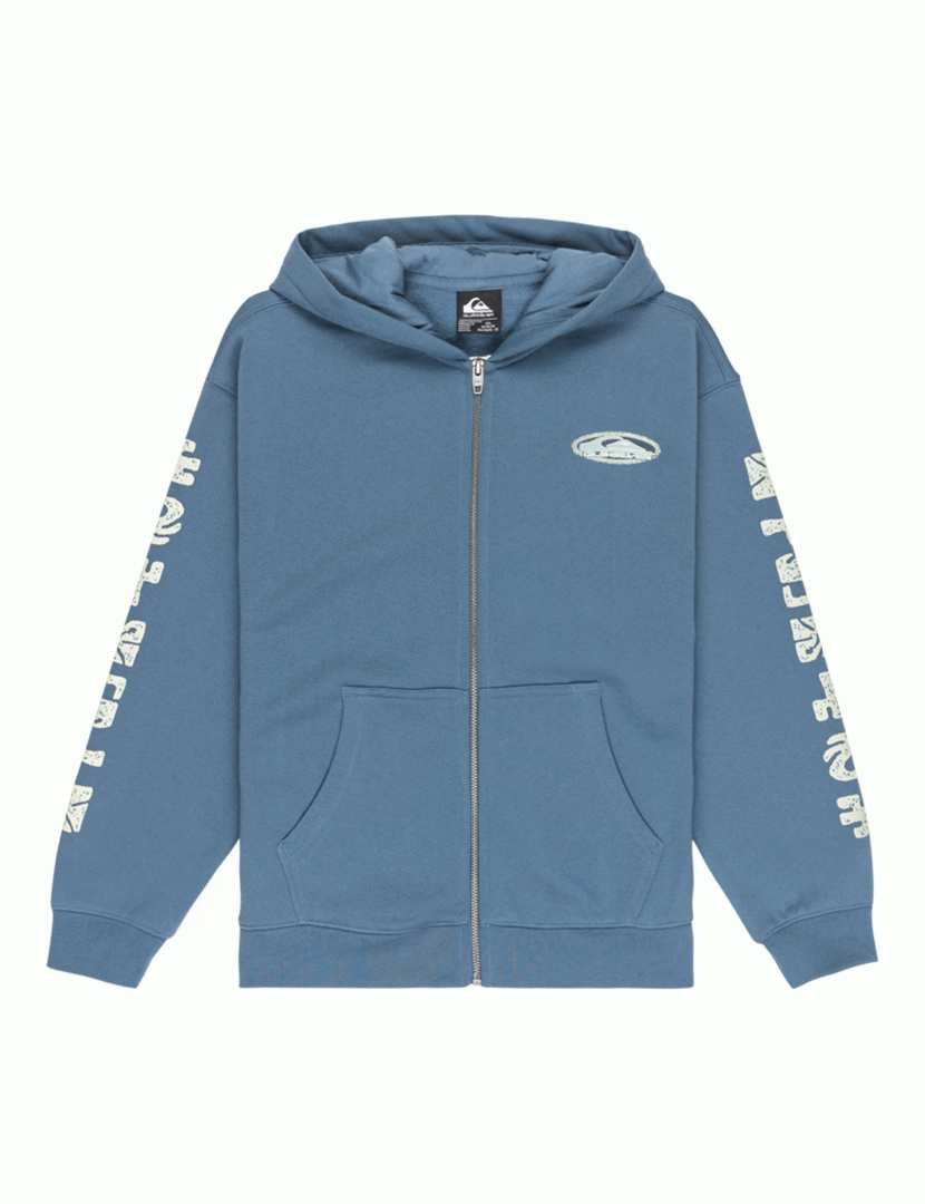 Sweatshirt Salt Water Graphic Zip Azul
