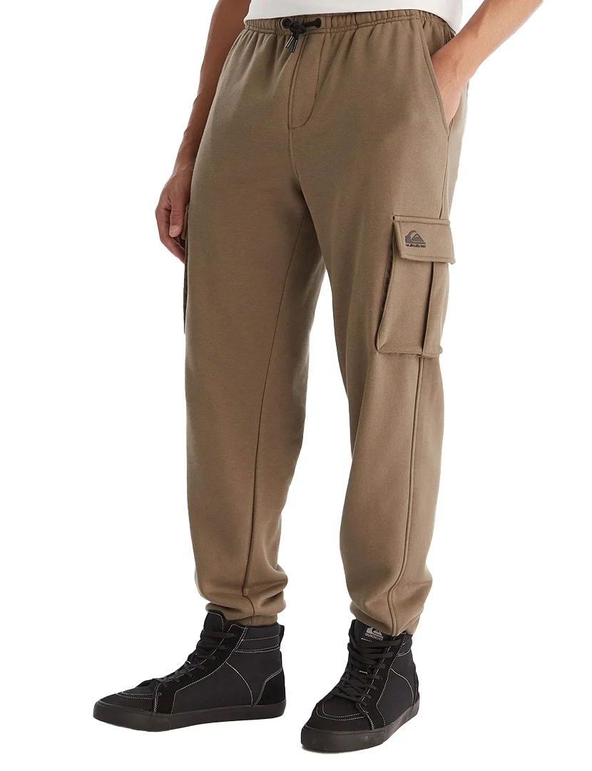 Calças Cargo Fleece Bottom Bege
