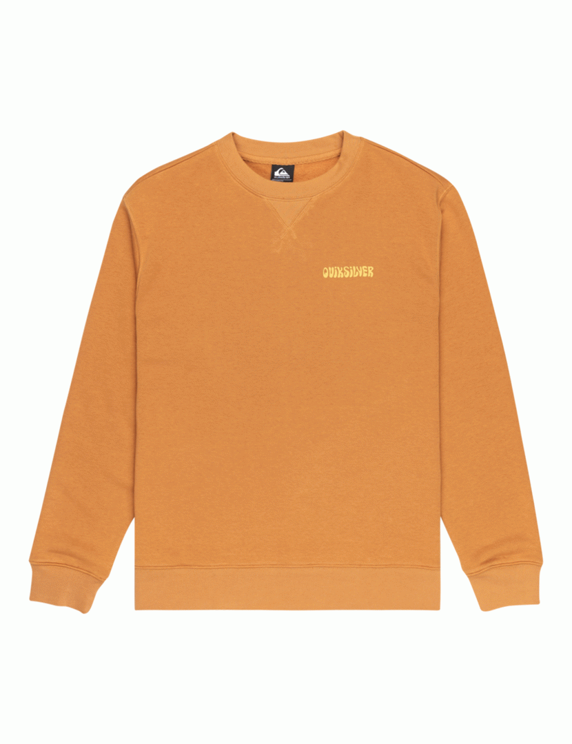 Sweatshirt Salt Water Graphic Crew Castanho