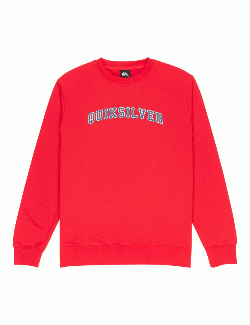 Sweatshirt Graphic Crew Vermelho